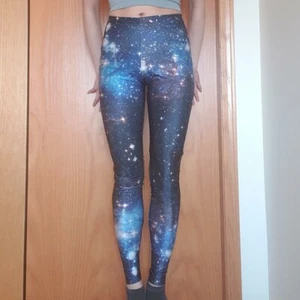 BlackMilk Blue Galaxy Leggings Size XS Nebula Milky Way NASA Printed - Picture 1 of 4