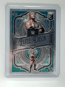 The Rock 2023 Donruss Elite WWE Wrestling - Elite Deck - Teal (17/25) - Picture 1 of 2