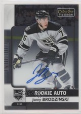 2017-18 O-Pee-Chee Platinum Autos 2018-19 Update Jonny Brodzinski Rookie Auto RC