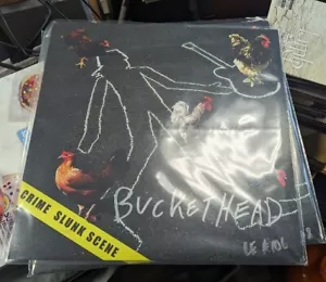 Buckethead Crime Slunk Scene Record Autographed LP POSTER PICK PICTURE STICKER - Picture 1 of 6