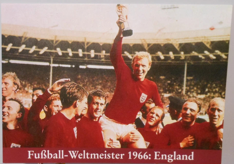 Fußball WM 1966 in England Postkarte Weltmeister England Das Winner Team #FP356 - Bild 1 von 2