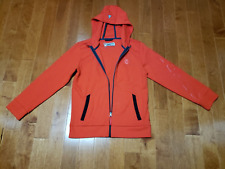 Spyder youth Jacket L 14/16 Full Zip hooded cotton blend orange