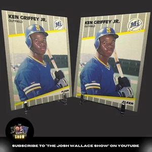 (2) 1989 Fleer #548 Ken Griffey Jr. ROOKIE RC MARINERS (BOTH!!) - Picture 1 of 2