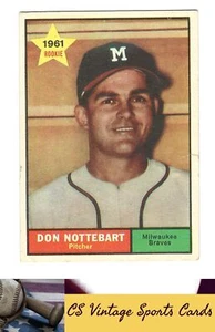 1961 Topps #29 Don Nottebart - Picture 1 of 2