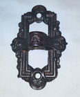 Vtg CAST IRON WALL PLATE 4UR Swing Arm Backet Oil Lamp  Pat'd May 11, 1879