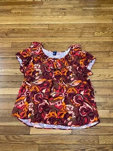 Architect Women's Boho Floral Paisley Blouse Top Plus Size 2X NWT $40.00 - Picture 1 of 3