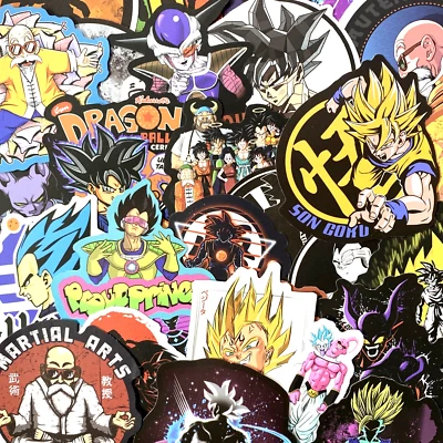 100pc Dragon Ball Z DBZ GT Laptop Skateboard Phone Decal Super Sticker Pack - Image 1 of 4