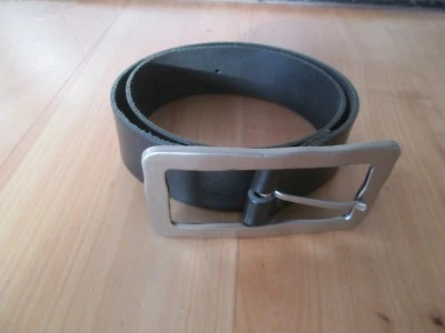 CANDA - GÜRTEL - SCHWARZ - RINDSPALTENLEDER - BUNDWEITE 75 cm -  METALLSCHLIEßE  - Bild 1 von 2