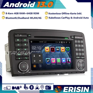 Android 14 Autoradio GPS DAB+Navi Carplay 8-Kern für Mercedes Benz R-Klasse W251 - Bild 1 von 16