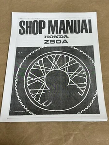 Repair Service Shop Manual 68-74 Honda Z50A Z50 Mini Trail 50 K0 K1 K2 K3 K4 K5 - Picture 1 of 3