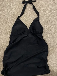 Old Navy Tankini Swim Top Beach Padded Looks Size Small Color black NWT $20 - Picture 1 of 6