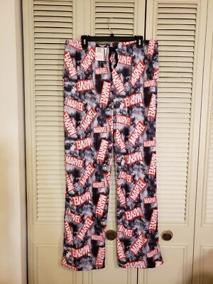 NUEVO Pantalones para dormir pijama de salón Marvel Comics para hombre XL (40-42) ¡Impresión completa con etiquetas! Foto 1 de 4
