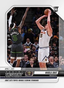 2024-25 Panini Instant NBA #482 Nikola Jokic Denver Nuggets - Zdjęcie 1 z 2
