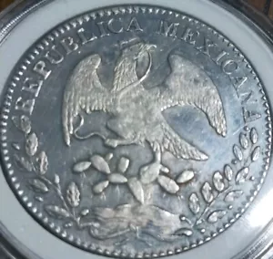 Mexico Silver 8 Reales 1869-Pi PS, San Luis Potosi Mint, Very Rare! - Picture 1 of 4