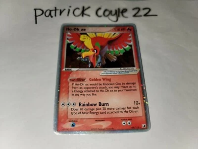 Ho-Oh ex Holo Ultra Rare SWIRL ON BORDER EX Unseen Forces 104/115 LP - Image 1 of 4