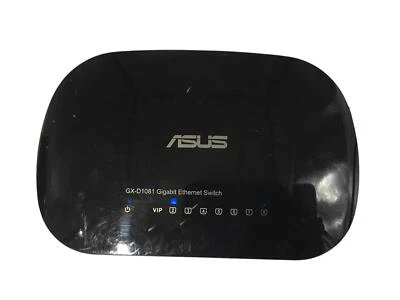 Conmutador Ethernet Gigabit de 8 puertos Asus (GX-D1081 V3) encendido como está WO/adaptador Foto 1 de 4