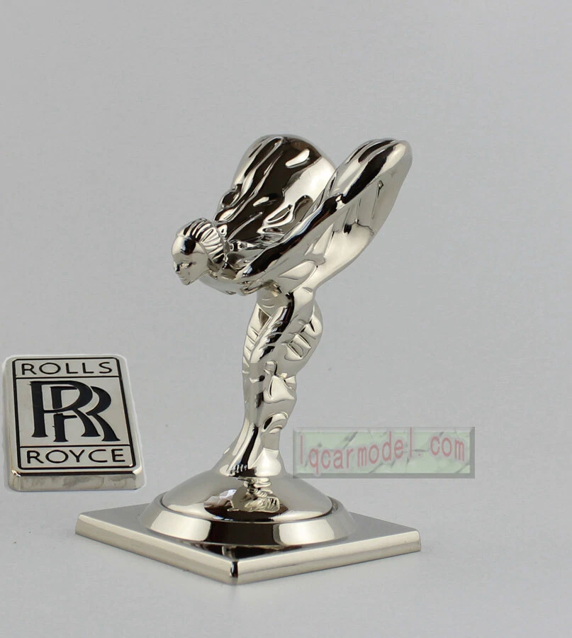 1:1 Scale Rolls Royce Fabulous hood Ornament Mascot Silver Metal Model - Image 1 of 4