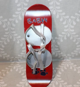 BABW Build-A-Bear Workshop Red Silver 14" Freestyle Snowboard~Snow Winter Sport - Picture 1 of 7