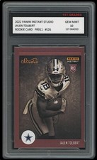 JALEN TOLBERT 2022 PANINI INSTANT STUDIO 1ST GRADED 10 ROOKIE CARD S26 CHARGERS