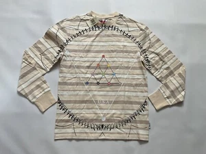 Advisory Board Crystals X Guess The Source Long Sleeve T-shirt Light Beige Sz XS - Picture 1 of 6