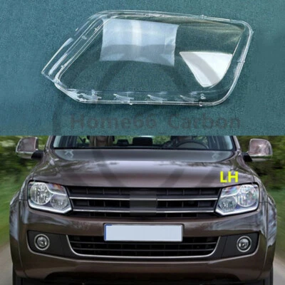 Carcasa de lente de faro delantero izquierdo con pegamento para Volkswagen Amarok Ute 2H 2010-2021 Foto 1 de 4
