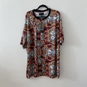 Men’s Drill Clothing Baroque Gold Money Roses Tee Size 4XL - Picture 1 of 3