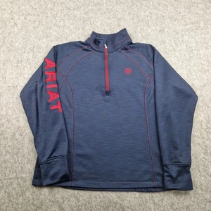 Ariat Sweatshirt Damen Extra Large Blau Pullover Tek Team Quarter Zip Pulli - Bild 1 von 10