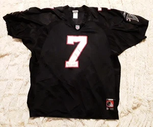 Authentic Michael Vick Rookie Atlanta Falcons Reebok Helmet Tag Jersey 56 SIGNED - Picture 1 of 16