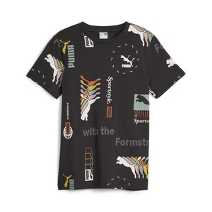 PUMA Classics Brand Love Graphic Crew Neck Short Sleeve T-Shirt Youth Boys Size - Picture 1 of 2