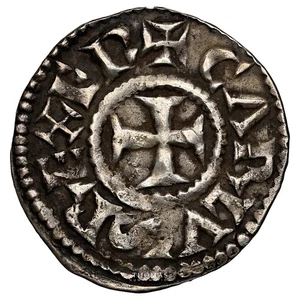 Monnaie - France Charlemagne - Denier - Pavie - Picture 1 of 2