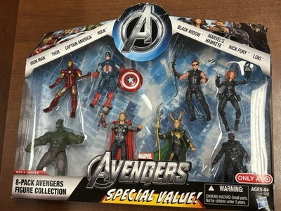 Paquete de 8 Marvel Avengers Collection Target exclusivo Hasbro 2012 Legends Universe Foto 1 de 4