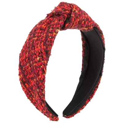 Diadema Roja y Púrpura Anudada Boho Elegante Otoño Banda Flexible Sin Marca Nueva Sin Etiquetas Foto 1 de 2