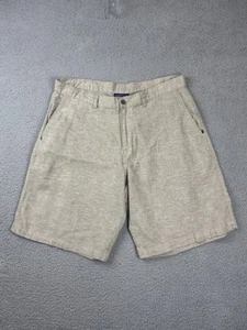 Patagonia Shorts Mens 35 X 9” Step Back Tan Beige Hemp Organic Cotton Blend - Picture 1 of 11