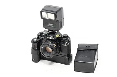 Minolta X-700 MPS 35mm SLR Film Camera w/ 50mm f/2 + Motor Drive 1 + Flash(#B75) - Image 1 of 4