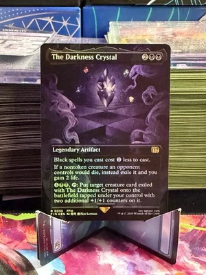 The Darkness Crystal (Borderless) 0335 Final Fantasy (FOIL) MTG - Image 1 of 4
