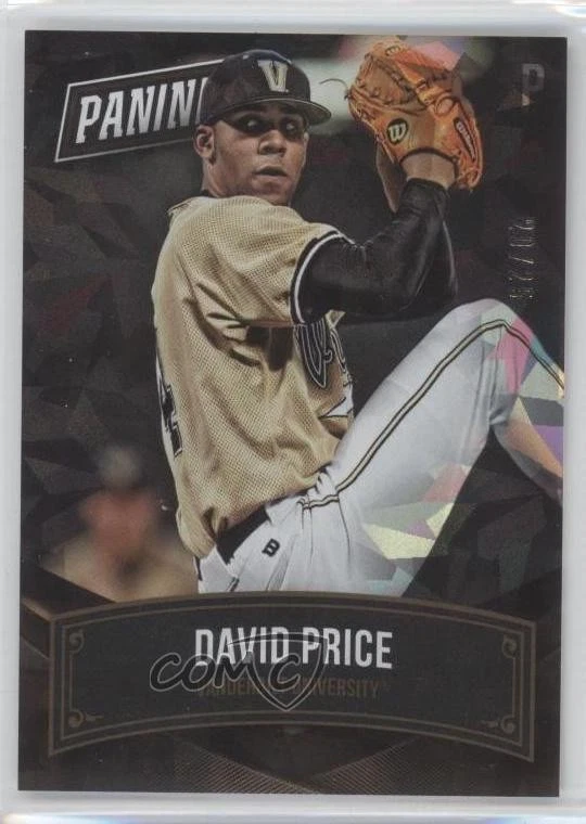 2015 Panini National Convention Collegiate Legends Cracked Ice /25 David Price - Image 1 of 2