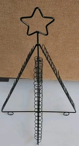 Biglietto di auguri/foto albero vintage metallo verde 25 x 19 / pieghe piatto per conservazione - Foto 1 di 17