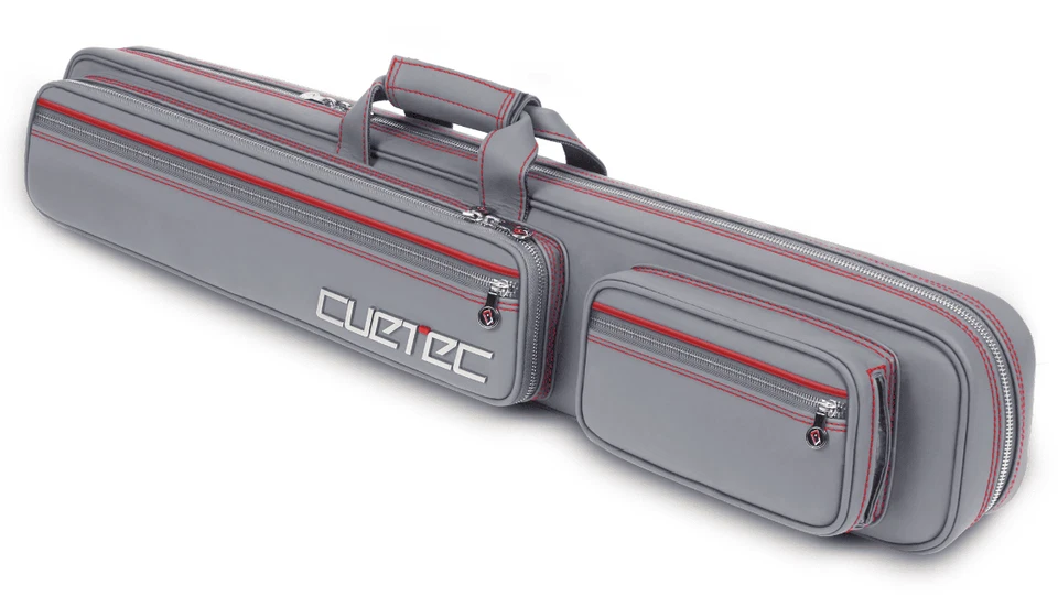 Cuetec Pro Line 95-753 4Bx8S Gray w/ Red Piping Billiards Pool Cue Stick Case