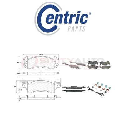 Centric Semi Metallic Brake Pads w Shim for 1971 Oldsmobile Cutlass 4.1L ug — 第 1/4 张图片