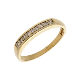 Gebrauchter Halb-Ewigkeitsring 9 kt Gelbgold Diamant Größe: O1/2 9 kt Gold für Sie - Bild 1 von 2