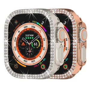 Diamond Case Bling Screen Protect Cover For Apple Watch Ultra 49mm Series 10/9/8 - Picture 1 of 26