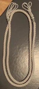 Bellissima collana di perle finte vintage con perline accentate 42" - Foto 1 di 4