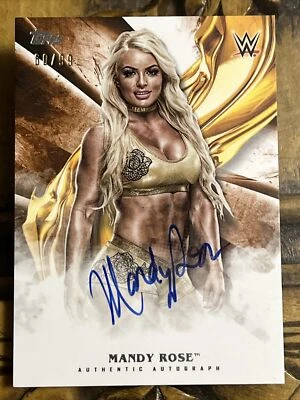 Mandy Rose 2019 Topps WWE Undisputed Autograph Card Auto #A-MR Orange 60/99 - Image 1 of 2