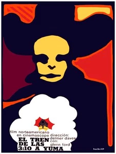 885. Póster de película. Diseño de arte mural de habitación. 3:10 Tren a YUMA. Película occidental - Imagen 1 de 1