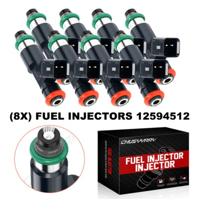 8X Inyectores de combustible 12594512 aptos para Chevrolet Silverado 1500 2007-2008 2009 4,8 L Foto 1 de 4