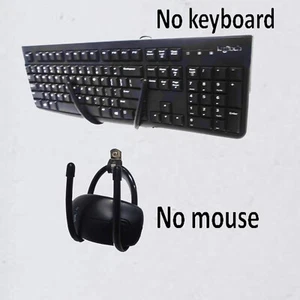 2x Keyboard Mouse Wall Mount Wall Holder Wall Rack Wall Hanger Stand Adjustable - Picture 1 of 5