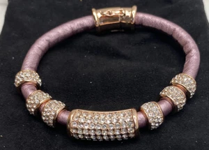 Joan Boyce Pink Gold Cloth Bracelet - Picture 1 of 4