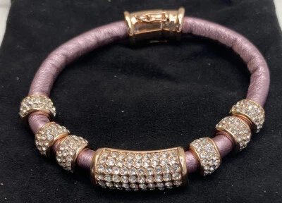 Pulsera de tela de oro rosa Joan Boyce Foto 1 de 4