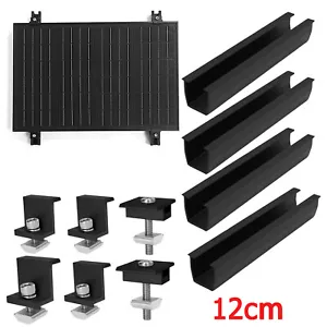 Solarpanel Schiene Befestigung Blechdach mit 12cm Photovoltaik Montageschiene - Bild 1 von 19