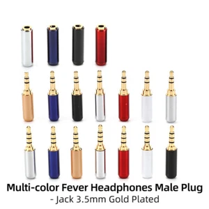 1pcs 3.5mm Plug Audio Jack 3 4 Pole Stereo Earphone Adapter For DIY Repair Hifi - Picture 1 of 21